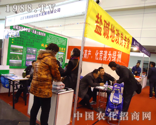 代理商在飛鷹綠地科技展臺(tái)前咨詢