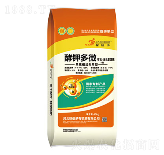 果蔬催紅專用型有機無機復(fù)混肥-酵鉀多微-稼倍多