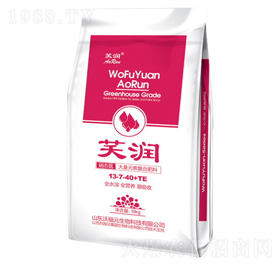 硝態(tài)氮大量元素復合肥13-7-40+TE-芙潤-沃福元