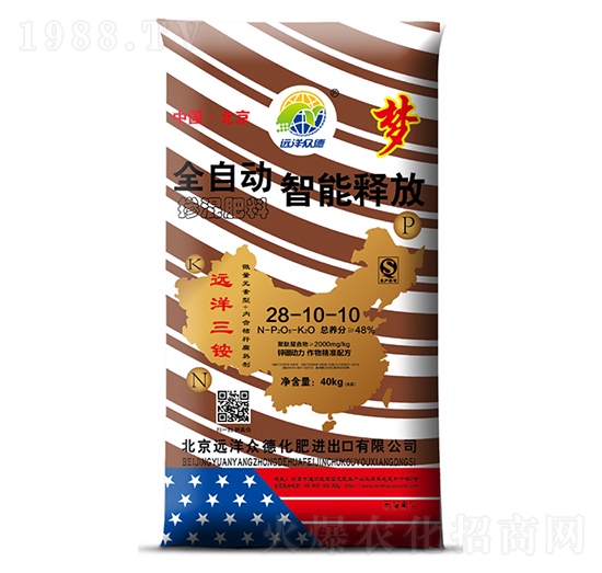 全自動智能釋放摻混肥料28-10-10-遠(yuǎn)洋眾德