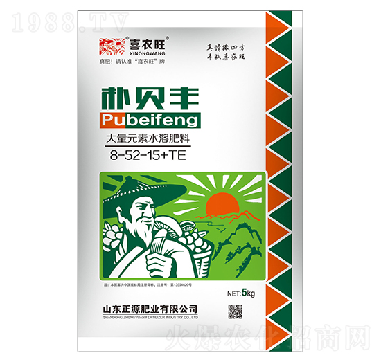 大量元素水溶肥料8-52-15+TE-喜農旺-樸貝豐-正源肥業(yè)