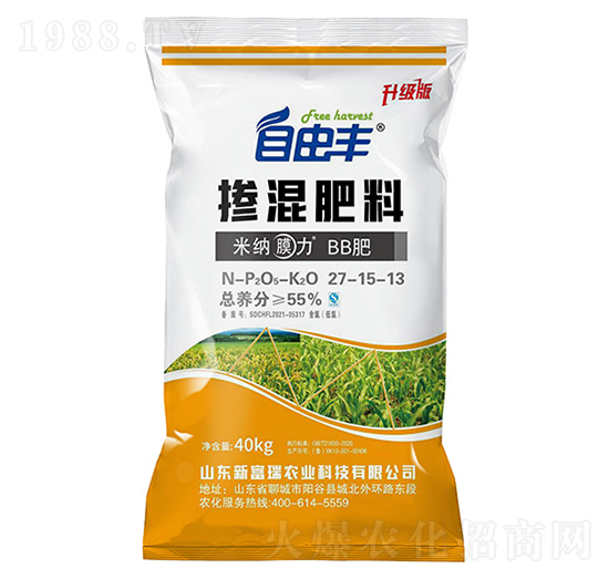 摻混肥料27-15-13-自由豐-錦化科技
