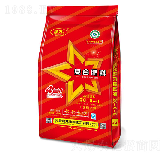 高品質(zhì)純硫酸鉀復(fù)合肥料26-0-6-晶龍-中仁集團(tuán)