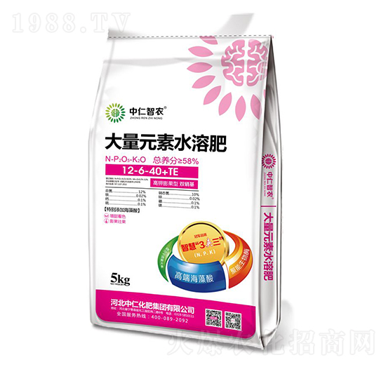 大量元素水溶肥料12-6-40+TE-中仁智農(nóng)-中仁集團