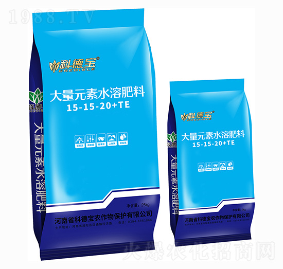 大量元素水溶肥料15-15-20+TE 科德寶