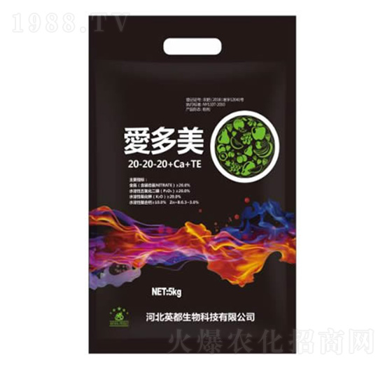 平衡型大量元素水溶肥料20-20-20+Ca+TE 愛(ài)多美 英都生物