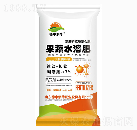 果蔬水溶肥15-7-21-德中潤華