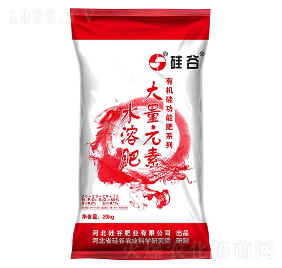 有機(jī)硅大量元素水溶肥料20-20-20+TE-硅谷化工