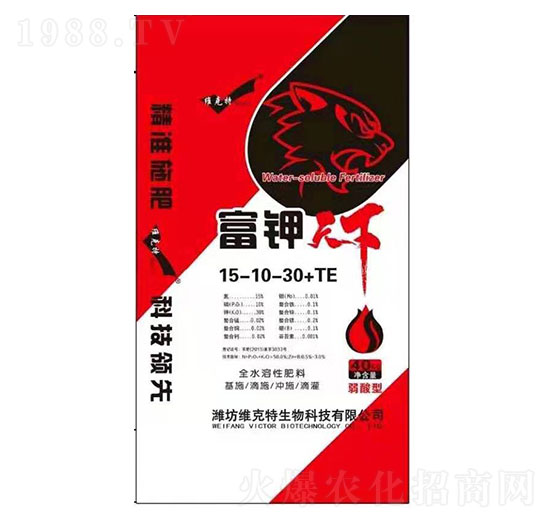 全水溶性肥料15-10-30+TE-富鉀天下-維克特