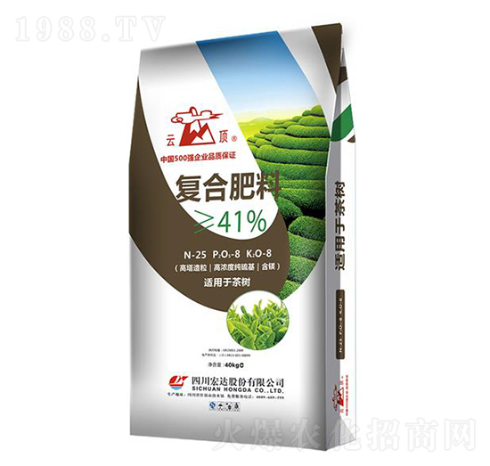 茶樹專用復(fù)合肥料25-8-8-云頂-宏達(dá)股份