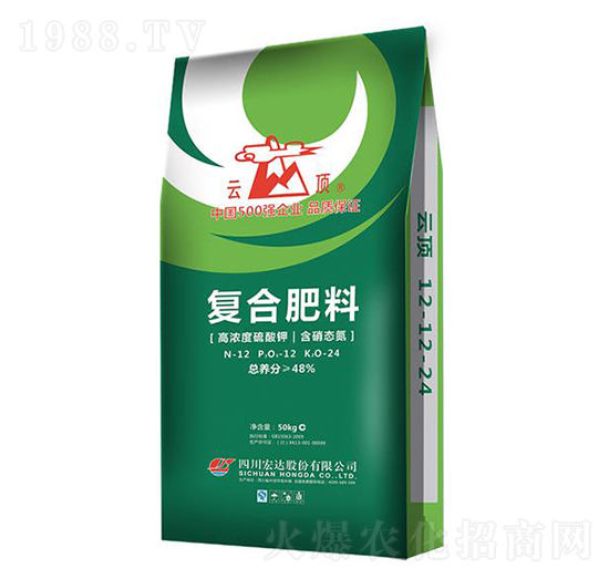 高濃度硫酸鉀復合肥料12-12-24-云頂-宏達股份