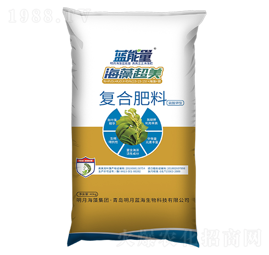 硫酸鉀型復合肥料15-15-15-海藻超美-藍能量