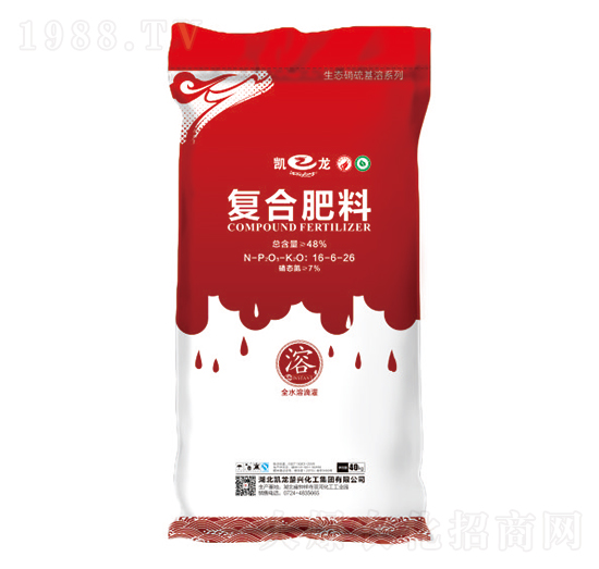 生態(tài)硝硫基復合肥料16-6-26-凱龍-凱龍楚興