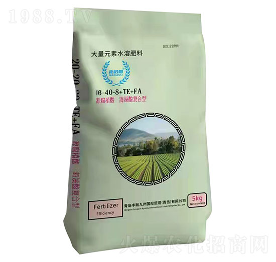 腐植酸海藻酸復合型大量元素水溶肥16-40-8+TE+FA-豐耘