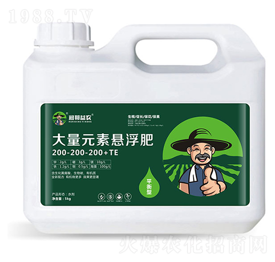 平衡型大量元素懸浮肥200-200-200+TE-潤(rùn)邦益農(nóng)