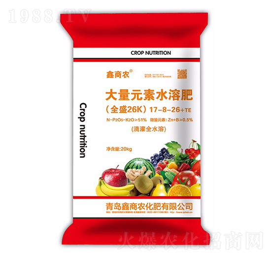 大量元素水溶肥料17-8-26+TE-鑫商農(nóng)