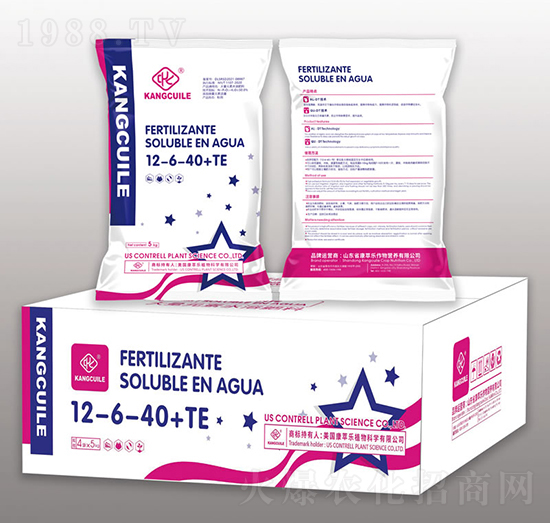 高鉀大量元素水溶肥料12-6-40+TE-康萃樂(lè)