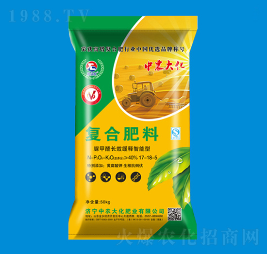 脲甲醛長效緩釋智能型復合肥料17-18-5-中農(nóng)大化