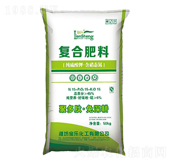 硫酸鉀復(fù)合肥15-15-15-藍(lán)帶農(nóng)業(yè)