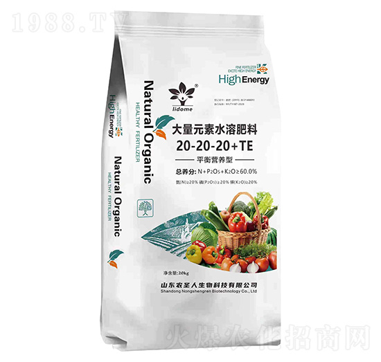 平衡營養(yǎng)型大量元素水溶肥料20-20-20+TE-農圣人