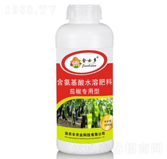 茄椒專用型含氨基酸水溶肥料-金士多-助農豐