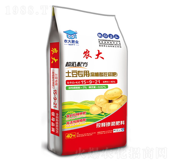超級(jí)配方土豆專(zhuān)用控釋肥15-9-21-農(nóng)郵肥業(yè)
