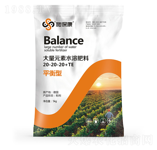 平衡型大量元素水溶肥料20-20-20+TE-施?？? style=