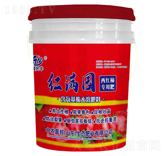 西紅柿專(zhuān)用肥含氨基酸水溶肥料-紅滿園-中農(nóng)嘉邦