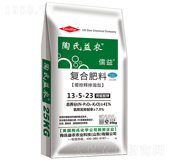 緩控釋摻混復(fù)合肥料13-5-23-儒益-陶氏益農(nóng)