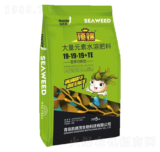 營(yíng)養(yǎng)均衡型大量元素水溶肥料19-19-19+TE-海德源-凱德茂生物