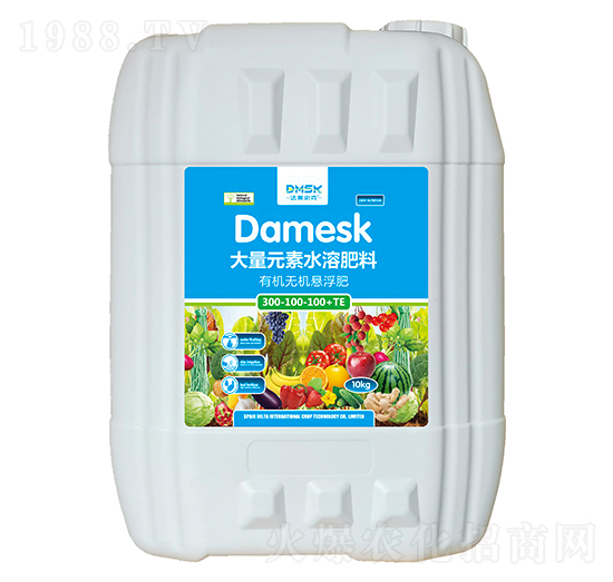 有機(jī)無機(jī)懸浮水溶肥料300-100-100+TE-達(dá)美史克