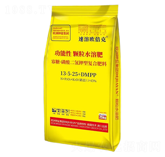 寡糖·磷酸二氫鉀型復(fù)合肥料13-5-25+DMPP-速溶歐倍克-德鉀鹽國際