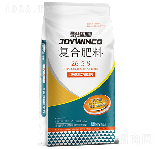 聚維咖復(fù)合肥料26-5-9-頓貝肥業(yè)