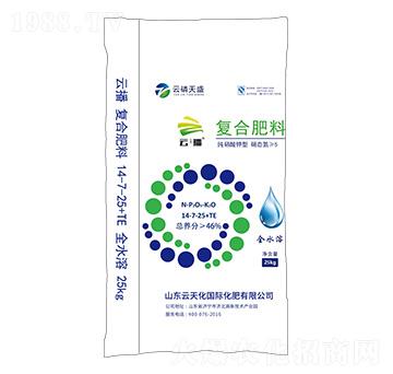 純硝酸鉀型復合肥料14-7-25+TE-云播-云磷天盛-云天力
